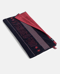Jockey T122 Men'S Cotton Rich Terry Ultrasoft & Durable Striped Bath Towel 600 Gsm (Deep Navy)