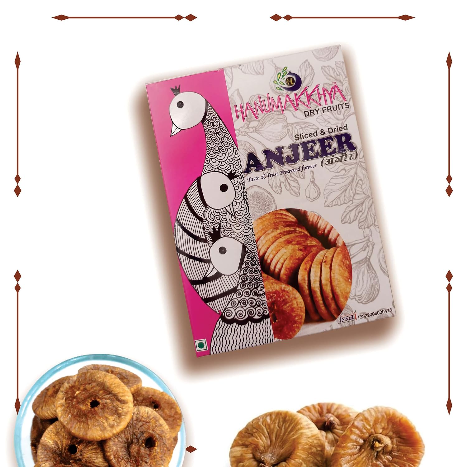 100% Premium Quality Medium Size Dried Afghani Anjeer By Hanumakkhya Dry Fruits 800gm, | Perfect Immunity Booste, Gluten Free Dried Figs Great Source Of Fiber | 28.2 Ounce