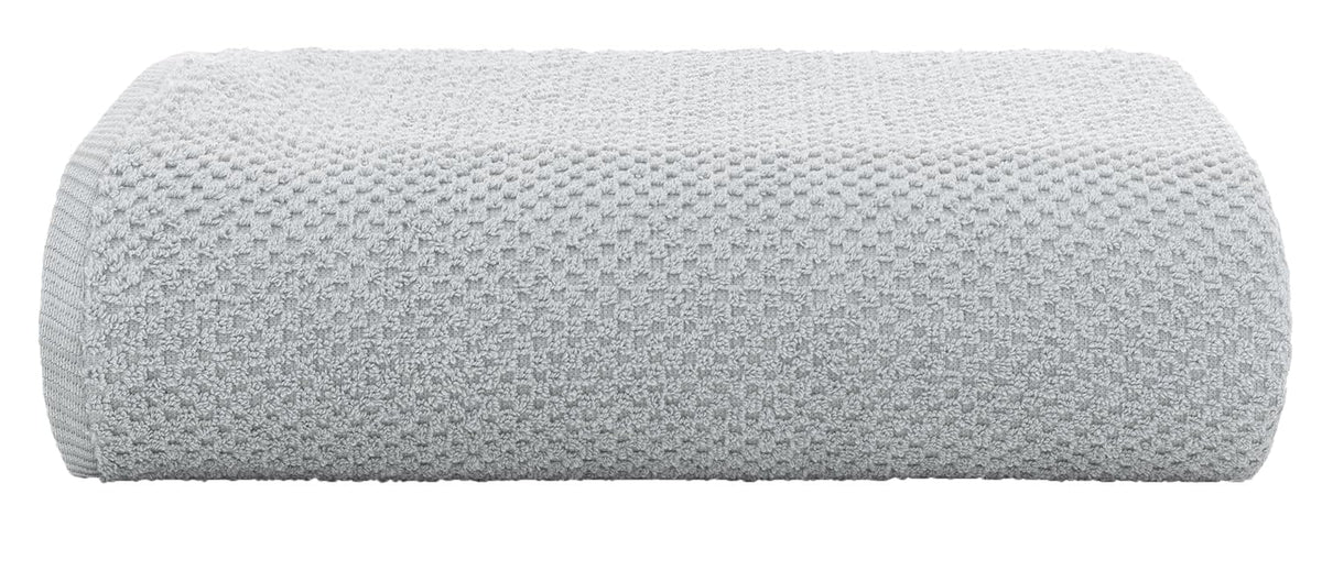 Casa Copenhagen Egyptian Cotton Waffle Large Size Bath Towel 500 Gsm (Grey)