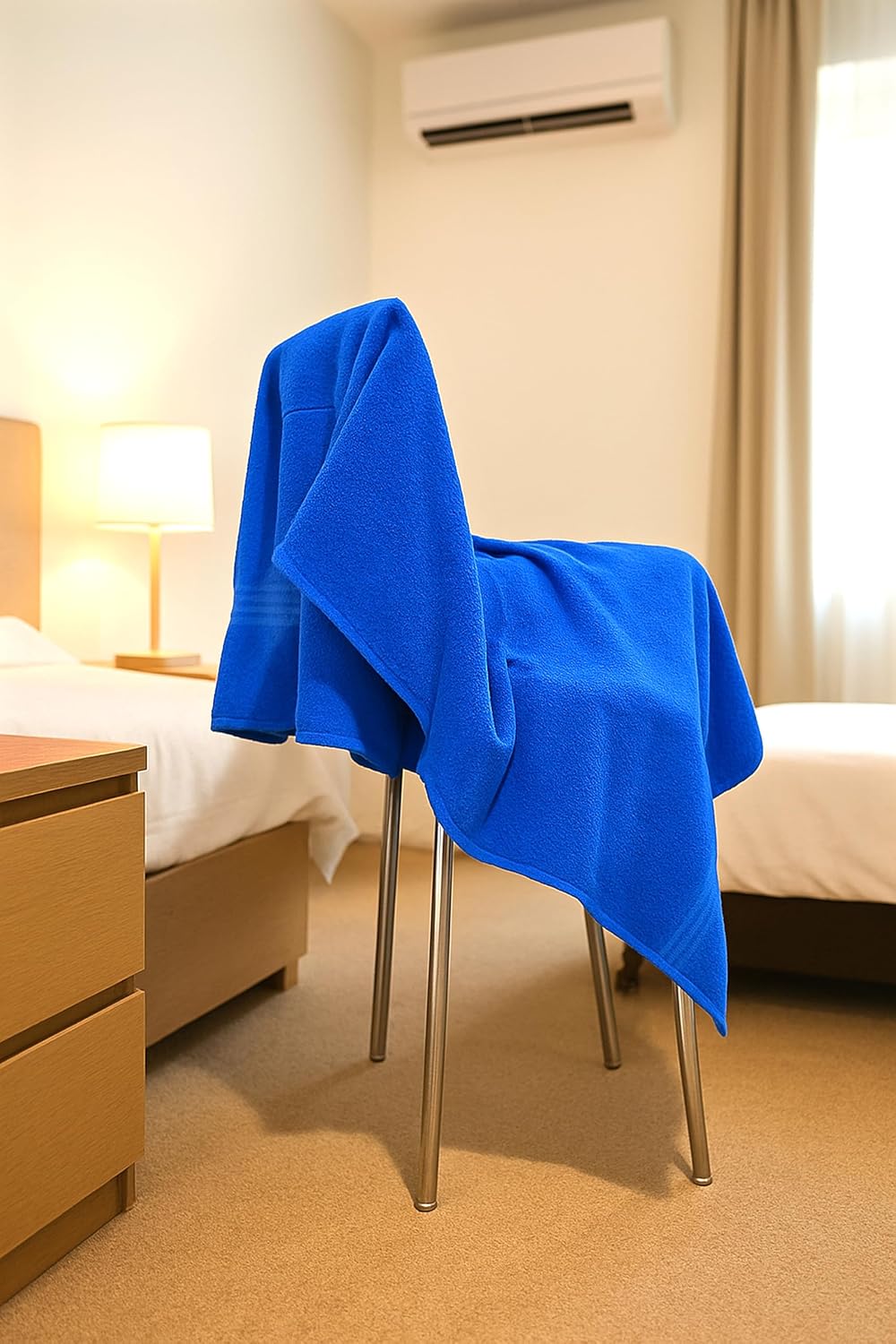 Siya Fashion Cotton Bath Towel 500 Gsm | Ultra Soft Absorbent Quick Dry Lightweight & Durable Fabric Perfect For Home, Gym, Travel & Everyday Use (Blue)