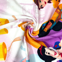 Sassoon Princess Cartoon Theme Bath Towel 350 Gsm | Gentle, Super Absorbant, Easy Care Long Lasting Bath Towel For Kids