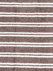 Homefresh Decorative Cotton Bath Towel 500 Gsm | Geometric Pattern Brown & White (Savanna)