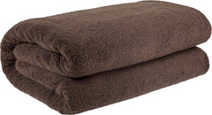 Tiqh 100% Organic Cotton Bath Towel 500 Gsm | Highly Absorbent & Quick Dry Extra Large Bath, Beach Towel Jumbo Bath Sheet Oversized Bath Towel (Brown)