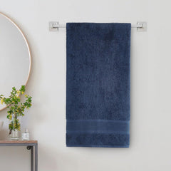 Home Centre Refresh Essence Cotton Bath Towel 500 Gsm (Navy Blue)