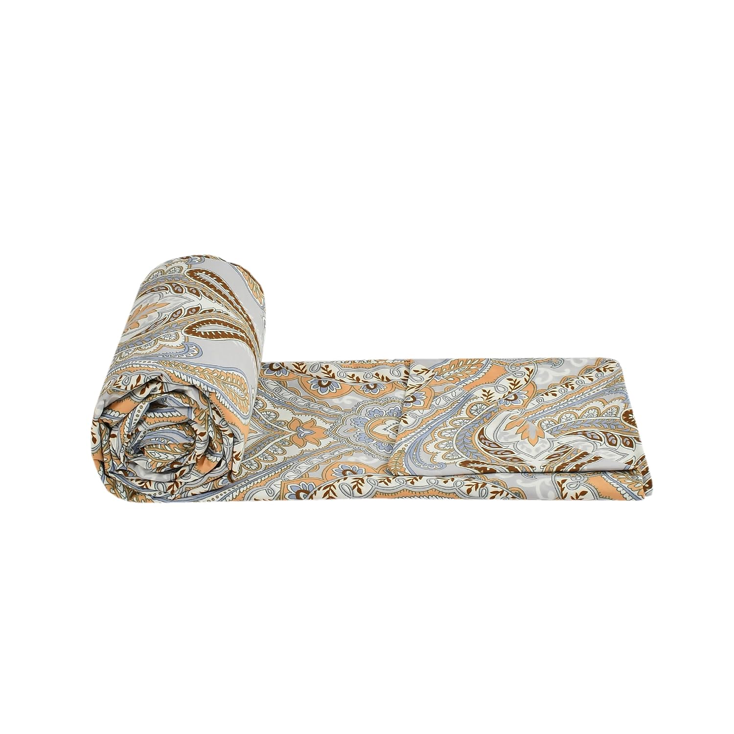 Cotton Premium Bedsheet For Double Bed With 2 Pillow Covers - 90 X 98 Inches, Multicolor | Traditional Printed - Soft, Breathable & Comfortable