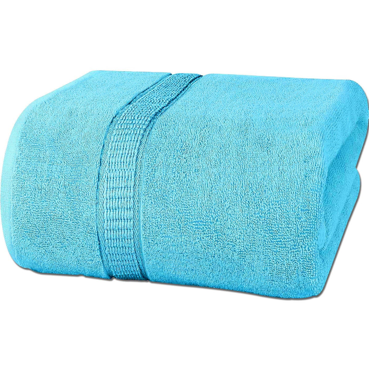 Rewop Microfiber Bath Towels 600 Gsm | Large Size-Super Soft Coral Fleece Bathing Towel With Hook Quick Dry Super Absorbent-Bath Towel For Men & Women (Light Blue)
