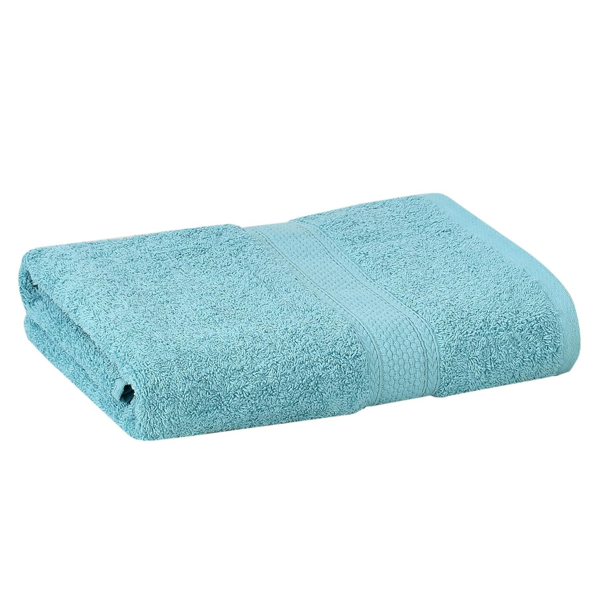Fresh From Loom Luxury Edition Egyptian 100% Pure Cotton Bath Towel 600 Gsm | High Water Heavy Soft Dual Stitched Bath Towel (Turquoise Blue)