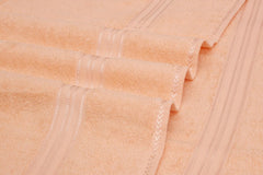 Liberty Towels Soft Cotton Small Size Hand & Face Towels 400 Gsm | Quick Dry Sweat & Workout Towels For Men & Women (Peach & Green) - Pack Of 2