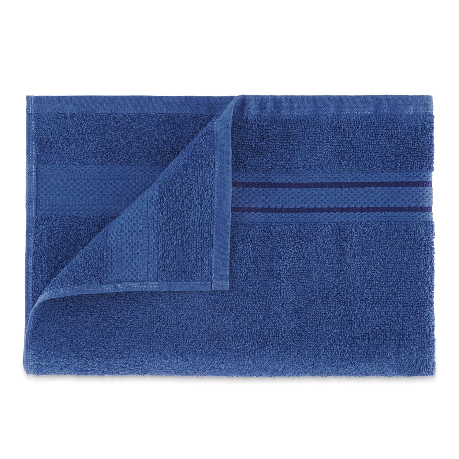 Spaces 100% Cotton Bath Towel 400 Gsm | Ultra Absorbency Easy Care Light Weight Blush Cotton Towels (Cobalt Blue)