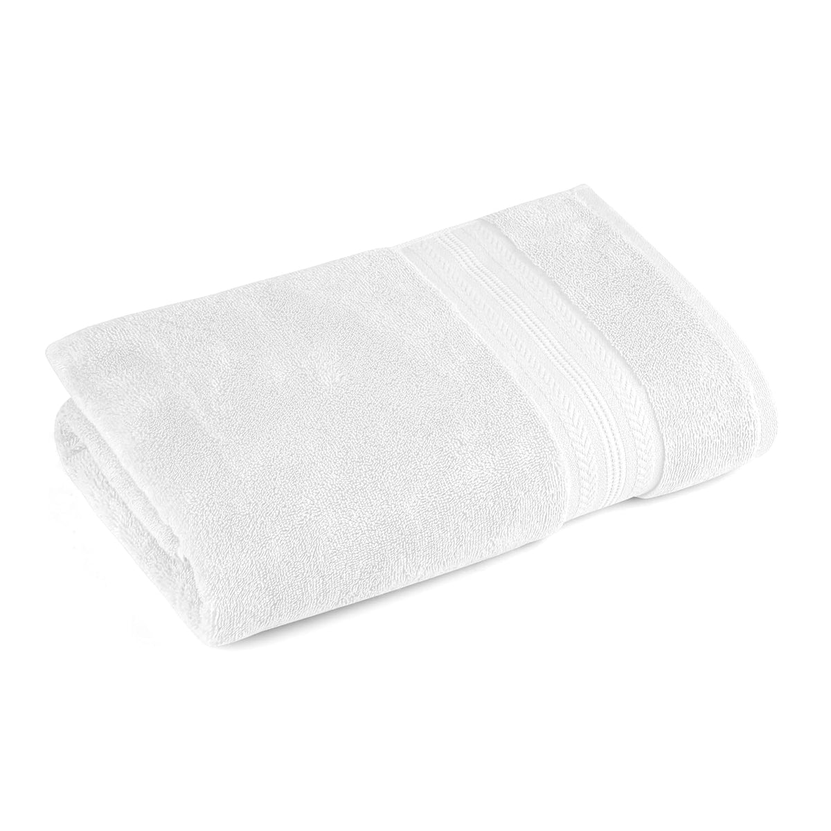 HimêYa Bamboo Bath Towel 600 Gsm | 100% Cotton Bamboo Towel For Men & Women (White)