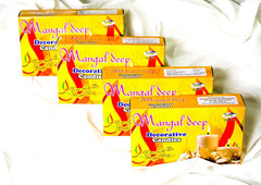 COLOURFUL CANDLES 15 COLOUR CANDLES IN ONE PACK | 4 PACKS TOTAL CANDLES 60