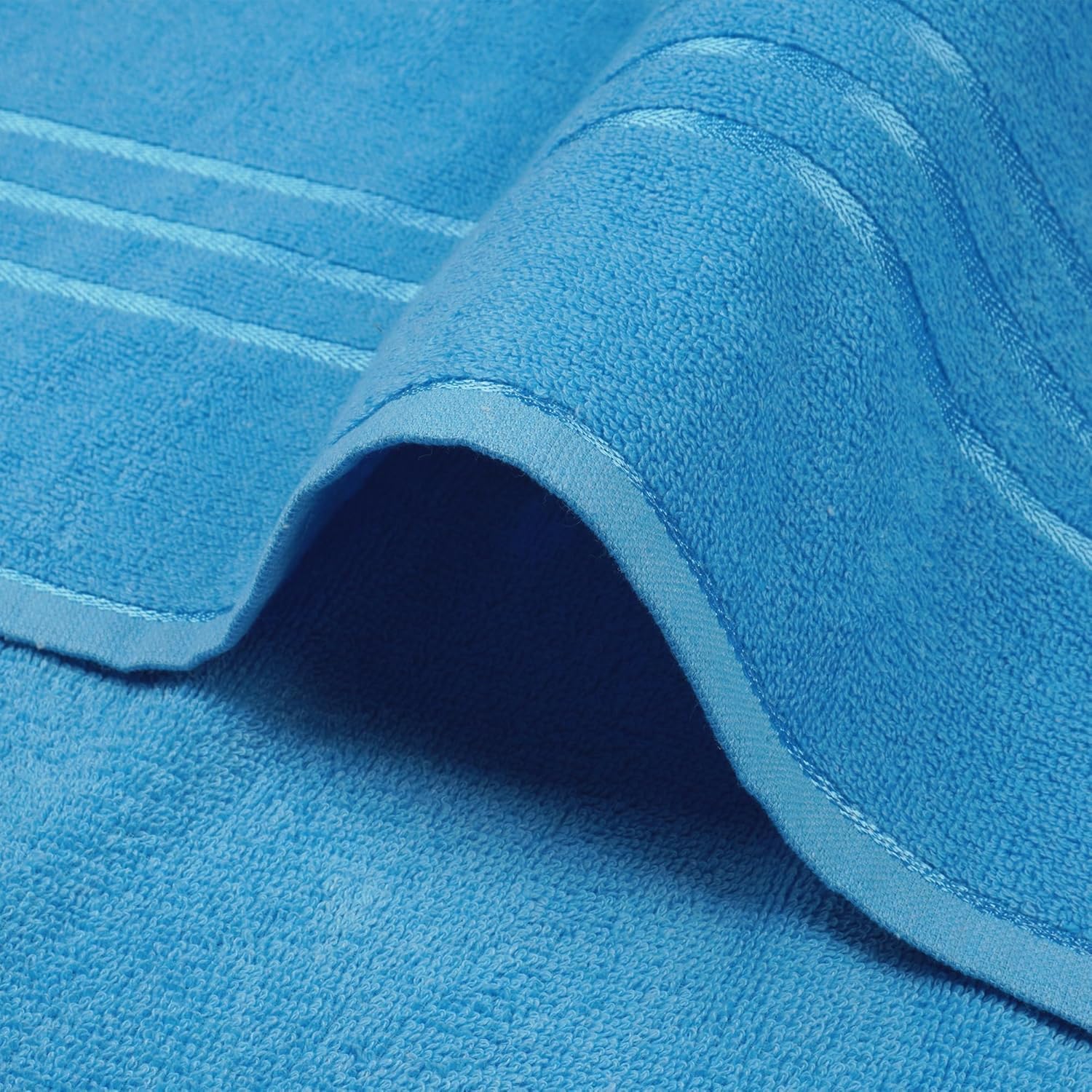 T Trendy Mart Bath Towel Large Size 450 Gsm | Quick Dry 100% Cotton Bath Towels For Men, Women & Kids (Blue)