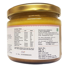 Natural Gir Cow'S A2 Bengal Special Brown Ghee By Purefoodorganics | Traditional Hand-Churned, Vedic Bilona Healthy Desi Cow Ghee | (250ml) 8.4 Ounce | Jar Pack
