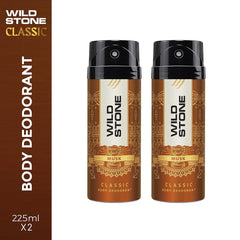 Wild Stone Classic Musk Body Spray Deodorants 450ml 15.2 Fl.oz. | Perfect Birthday Gift Set For Brother