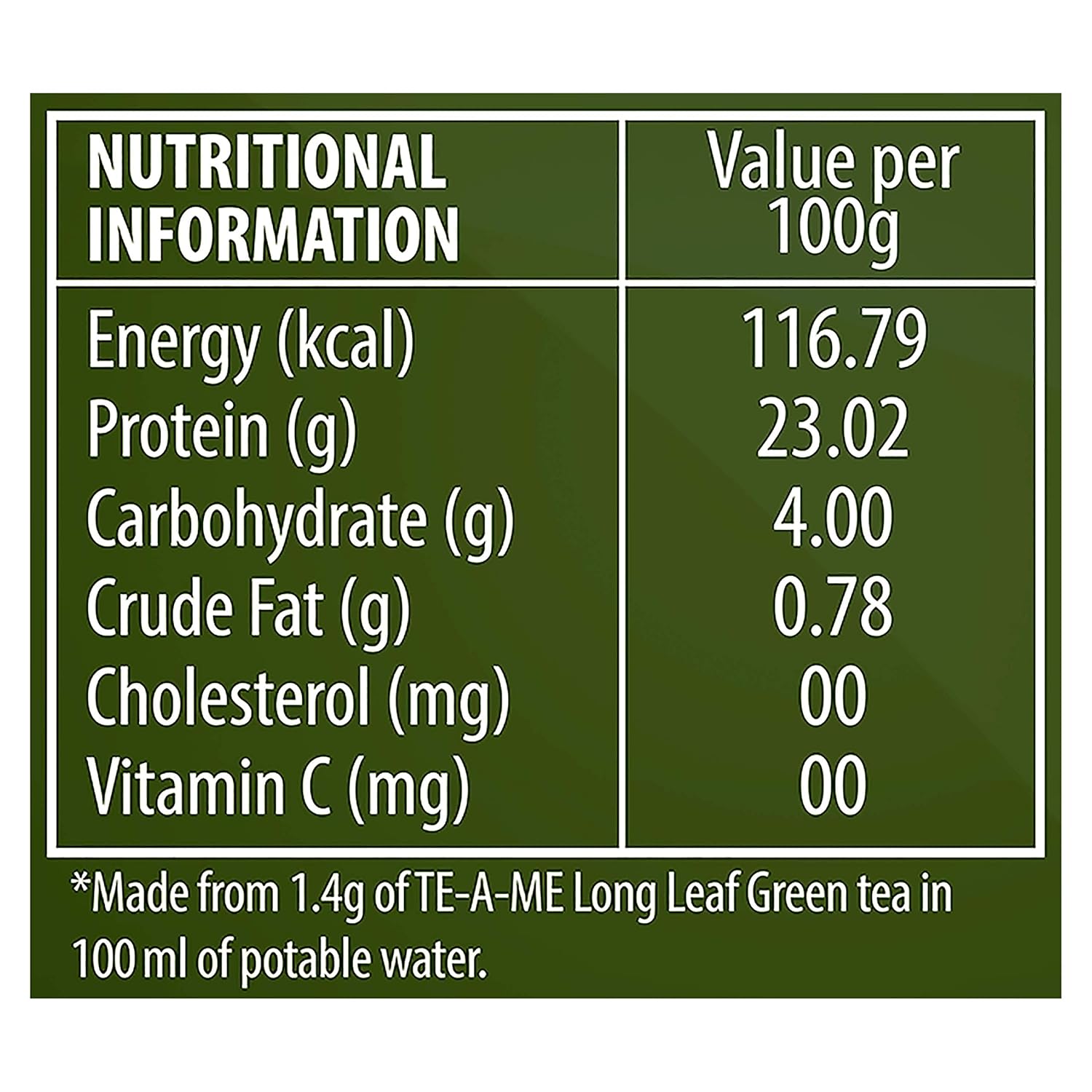 TE-A-ME Purity Long Leaf Green Tea - 100gm, 3.5 Ounce, 70 Cups | Increase Metabolic Rate, 100% Natural Ingredients - No Artificial Oils, Aroma Or Flavor