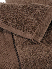 Hanorix 100% Cotton Large Size Bath Towel 900 Gsm | Soft Bath Towel For Men & Women Ultra Absorbent Cotton Towel Soft & Absorbent Towel (Brown) - Pack Of 2