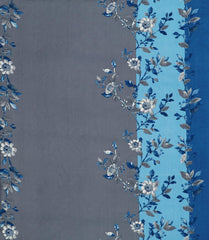 1 Bedsheet King Size 2 Matching Pillow Covers - 72 X 780 Inches, Grey & Blue | All Around Elastic Soft & Durable Bedding For Bedroom - Lightweight Perfect For All Seasons