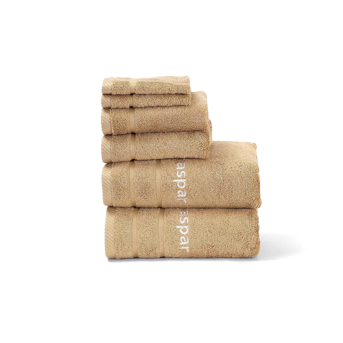 Maspar Amor Ultra Soft 2 Hand + 2 Bath & 2 Face Towel 1600 Gsm (Yellow) - 6 Pcs