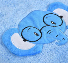 Urbanleaf Premium Microfiber Kids Bath Towels 300 Gsm | Quick Drying Towels For Unisex Kids Cartoon Print Baby Towel For Boys & Girls (Light Blue)