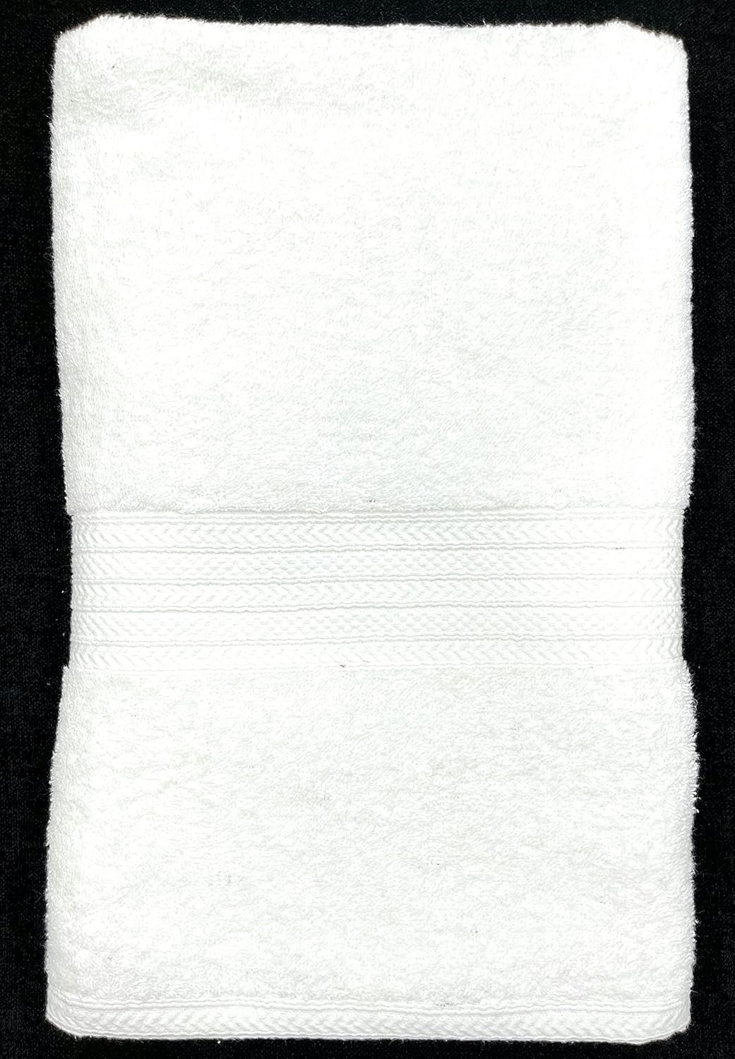 Bombay Dyeing Tulip Premium Cotton Large Size Bath Towel 500 Gsm (White)