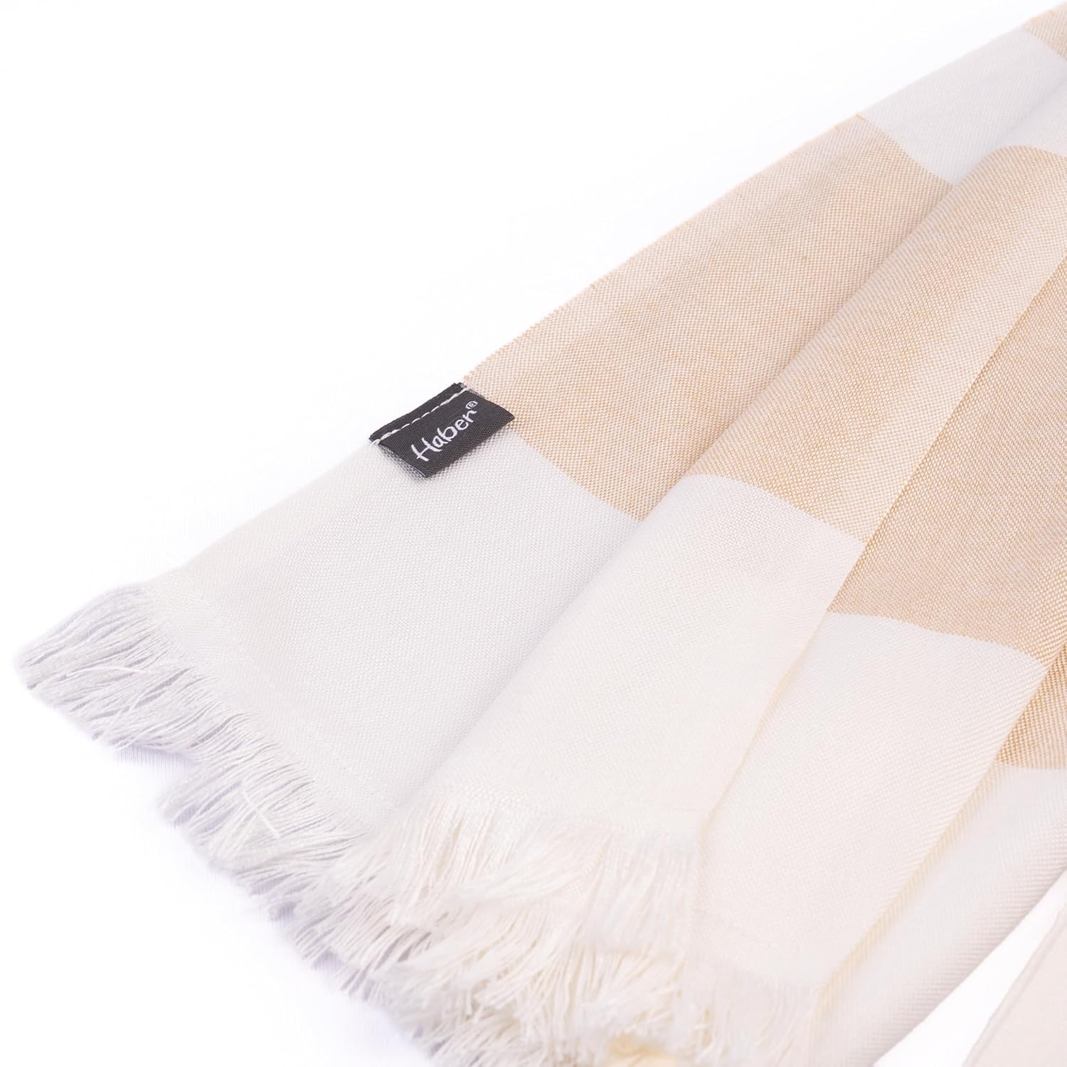 Haber 100% Bamboo Large Bath Towel 240 Gsm | Ultra Soft, Light Weight & Quick Dry Bath Towel For Travel, Gym, Beach, Pool & Yoga (Sand)