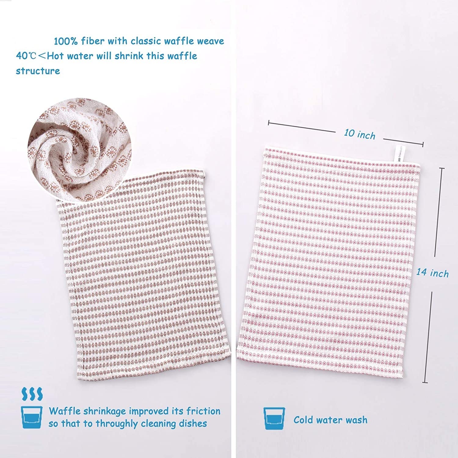 Sami Studios Kitchen Cotton Towels 250 Gsm | Soft & Absorbent Hand Towel For Kitchen Cleaning & Quick Drying Of Plates & Glasses (Set Of 8) -Multicolor