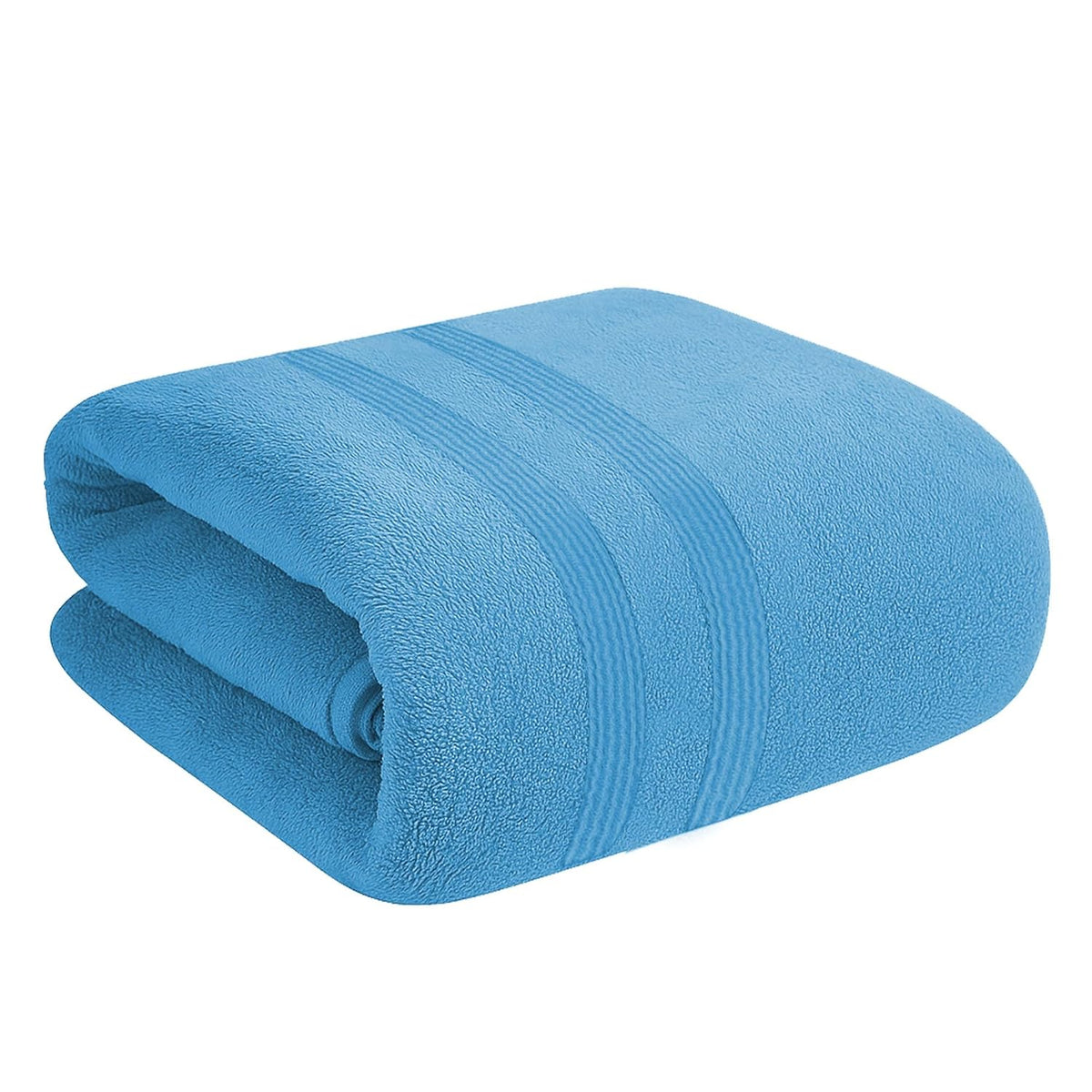 House Of Terry 100% Cotton Bath Towel 450 Gsm | Quick Dry, Fade-Resistant, Soft, Lightweight & Absorbent For Men & Women Large Size Towel (Blue)