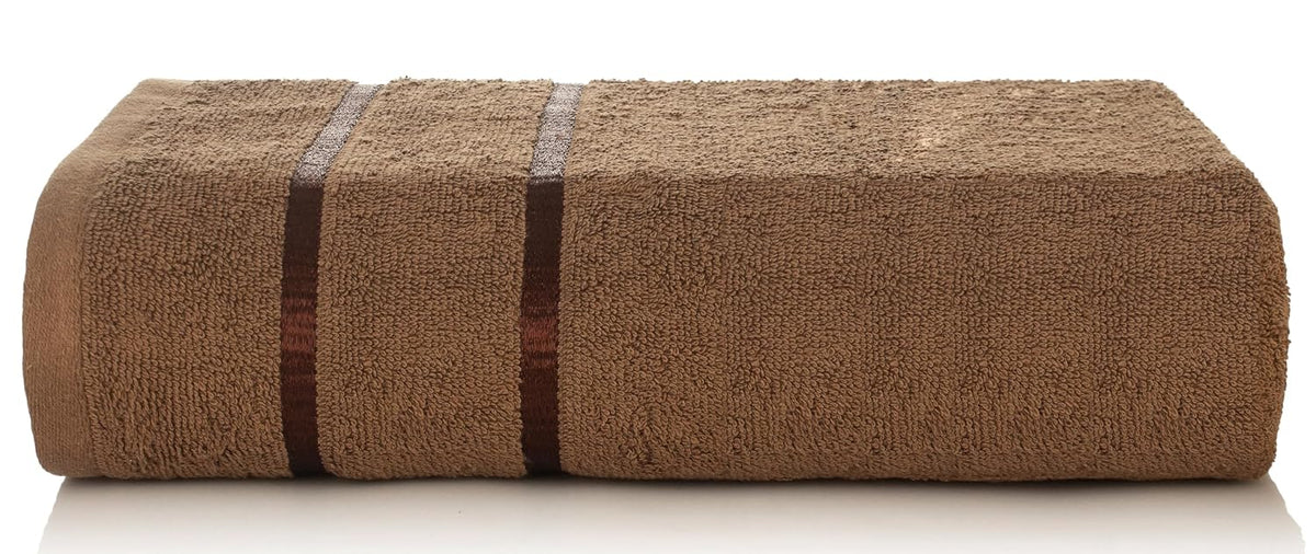 Casa Copenhagen Egyptian Cotton Eternal 1 Pcs Large Bath Towel 500 Gsm (Brown)