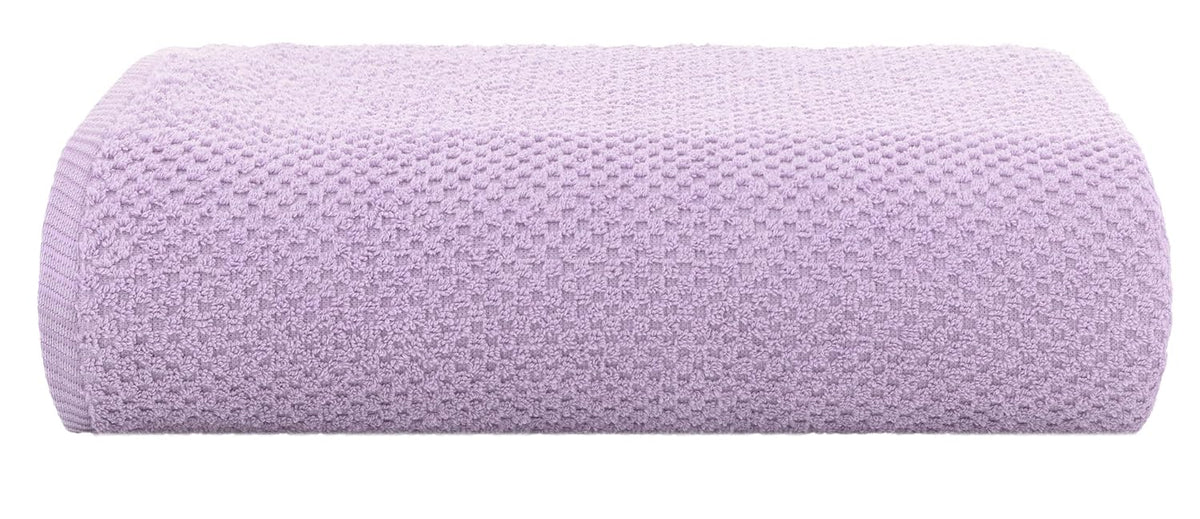 Casa Copenhagen Egyptian Cotton Popcorn 1 Pcs Large Bath Towel 500 Gsm (Purple Rose)