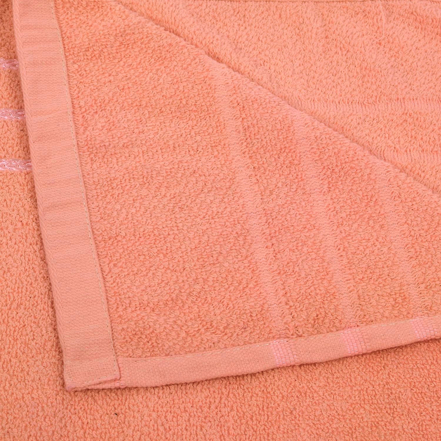 Blissful Creations 100% Cotton Bath Towels 450 Gsm | Soft & Absorbent Bath Towel For Men & Women - Urban Comfort (Orange)