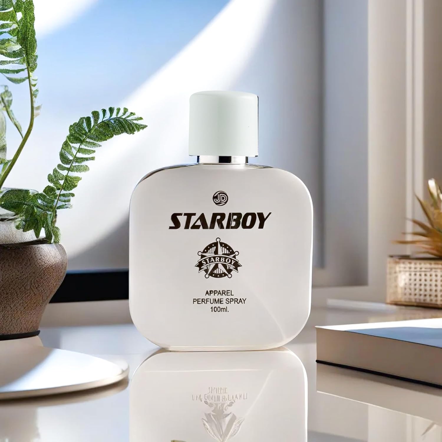 JD International Star Boy White Apparel Unisex Perfume With Long Lasting Fragrance - 100ml, 3.4 Fl.oz | Perfume For Men & Women