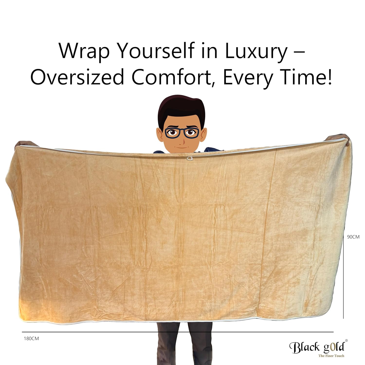 Black Gold Ultra Soft Bath Towel 2 Kg | Premium Microfiber, Quick Dry, Highly Absorbent, Oversized Bath Towel Pool, Spa, Travel & Hotel Use (Beige)- Pack Of 4
