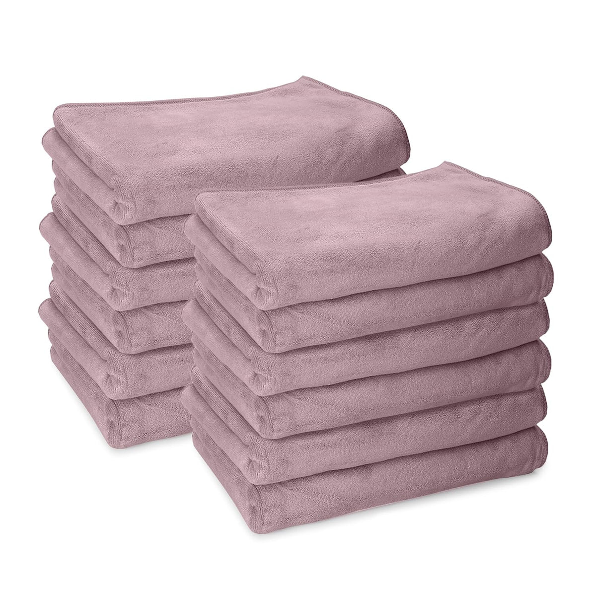 Housse Premium Microfiber Face Towel 1700 Gsm | Korean Beauty Ultra Absorbent, Odour-Free, Quick Dry Face Towel (Pack Of 12) - Nirvana Purple