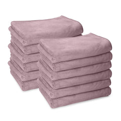 Housse Premium Microfiber Face Towel 1700 Gsm | Korean Beauty Ultra Absorbent, Odour-Free, Quick Dry Face Towel (Pack Of 12) - Nirvana Purple