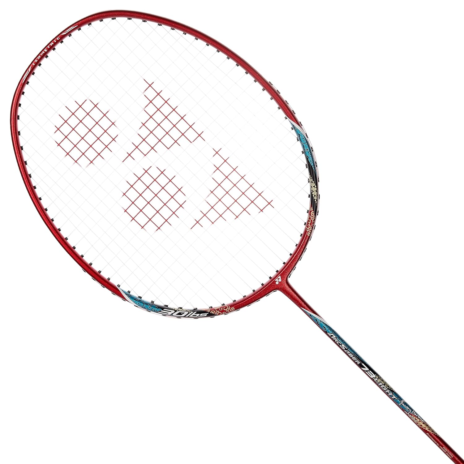 Yonex ARCSABER 73 LIGHT Badminton Racquet, 5u G4, Colour - Cyan & Red, Grip Size - 4 1/4 inches