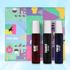 Fastrack Trance + Pulse + Beat For Him Eau De Parfums 20ml 0.6 Fl.oz. Each Pack Of 3 | Travel & Gift Set For Men