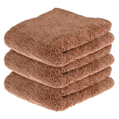 Kuber Industries Cleaning Towel 450 Gsm | Reusable Cleaning Cloths For Kitchen, Duster, Cleaning Towel (Brown) Pack Of 3