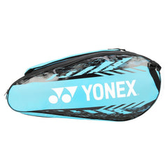 Yonex Badminton Racquet Bag 2326, Colour - Sea Blue White, Closure Type - Zipper, Material - Polyurethane