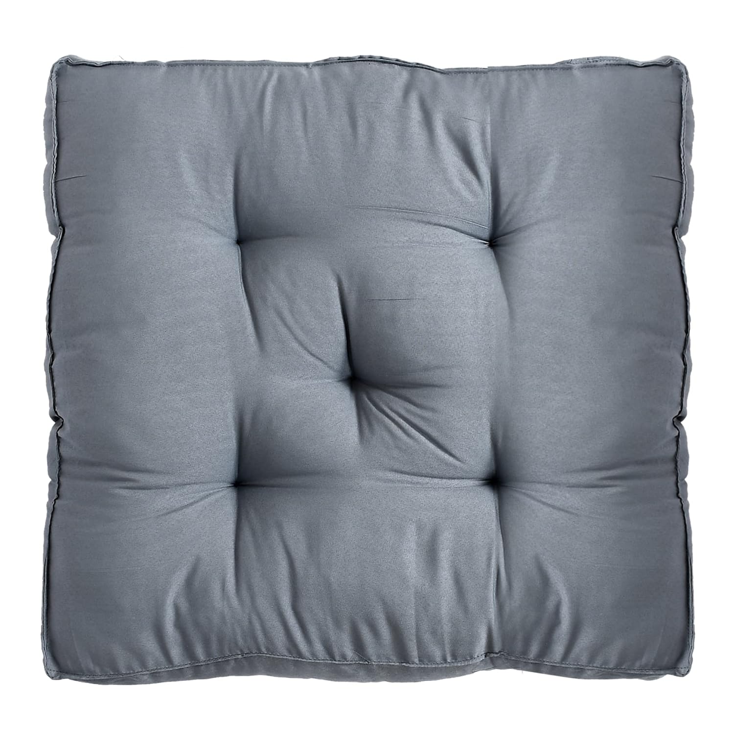 Microfiber Chair Pad, Chair Cushion Pad For Office Home, Sitting Cushion Pillow, Grey | Seat Cushion For Chair | Floor Pillow, Perfect Fit For Any Chair, Long Lasting Chair Pad - Pack Of 3