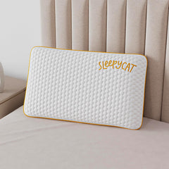 Orthopedic Memory Foam Pillow For Better Shoulder, Neck Support, Small Size - 22x14 Inches | White, Bamboo Fabric, Bed Pillow, Perfect For Side Sleepers - Set Of 1