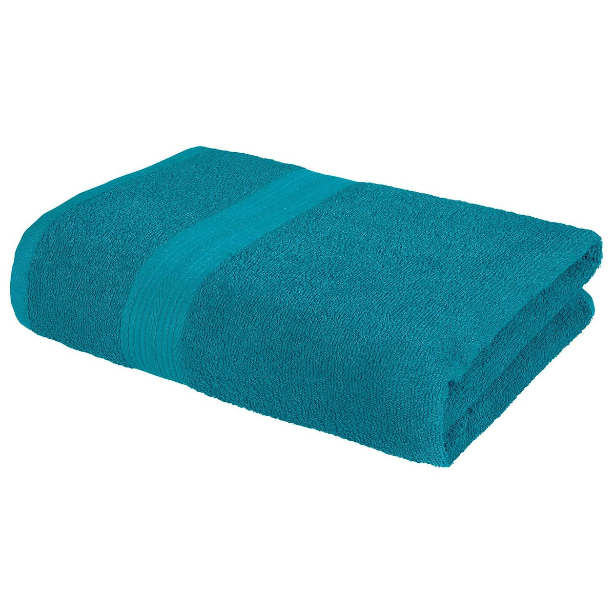 Bedspun Cotton Bath Towel 800 Gsm | Gym, Workout, Super Soft Absorbent, Lightweight, Ultra Absorbent, Quick-Drying Towel (Teal) - 2 Pcs