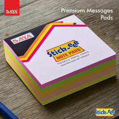 Sticky Notes - Pack Of 4 X 100 Sheets Each | Vibrant Neon Colors, Sticky Notes For Office, School