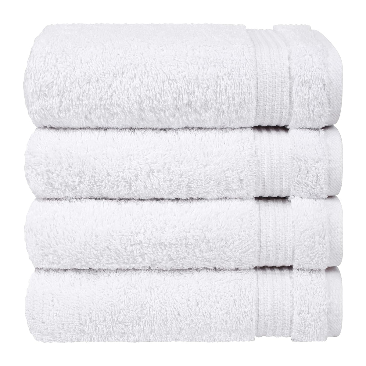 Cotton Paradise Luxury & Hotel Quality 800 Gsm | 100% Turkish Genuine Cotton Hand Towel Set, Extra Soft & Absorbent Hand Towel (Snow White) - 6 Piece
