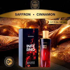 Naseem Inferno Aqua Extrait De Parfum 80ml 2.7 Fl.oz. Arabian Fragrance For Men | Alcohol Free | Long Lasting