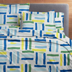 100% Cotton Double Bedsheet With 2 Pillow Covers - Multicolor | Soft Brushed Microfiber Breathable & Wrinkle Free | Light Weight & Easy To Wash At Home - 72 X 78 Inches