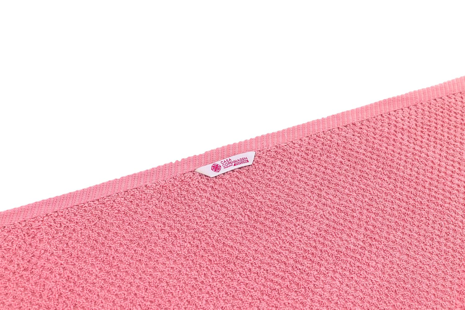 Casa Copenhagen Egyptian Cotton Popcorn 1 Pcs Large Bath Towel 500 Gsm (Pink)