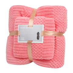 Homecloud Ultra Soft Bath & Face Towel Set 300 Gsm | 3x Softer Than Cotton Towels | Highly Absorbent & Ultra Fast Dry | Set Of 2 (Leopard Pink)