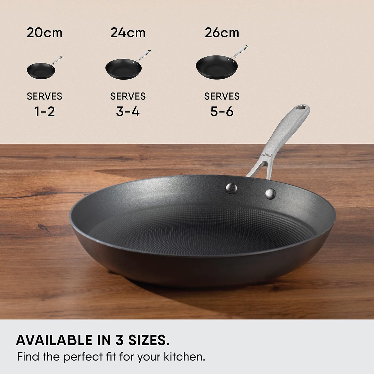 Blacksmith Hybrid Enameled Cast Iron Frying Pan | Induction Base Rust Proof Fry Pan, 2.3 Liters, 28 Cm