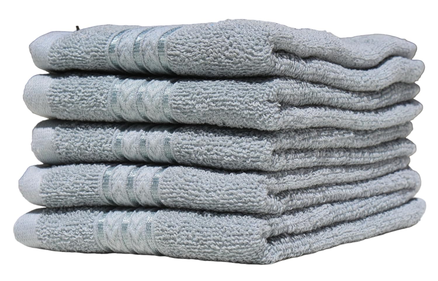 Solance Super Cotton Hand Towel 1000 Gsm | Ultra Soft & Super Absorbent Hand Towel (Grey) - Set Of 5