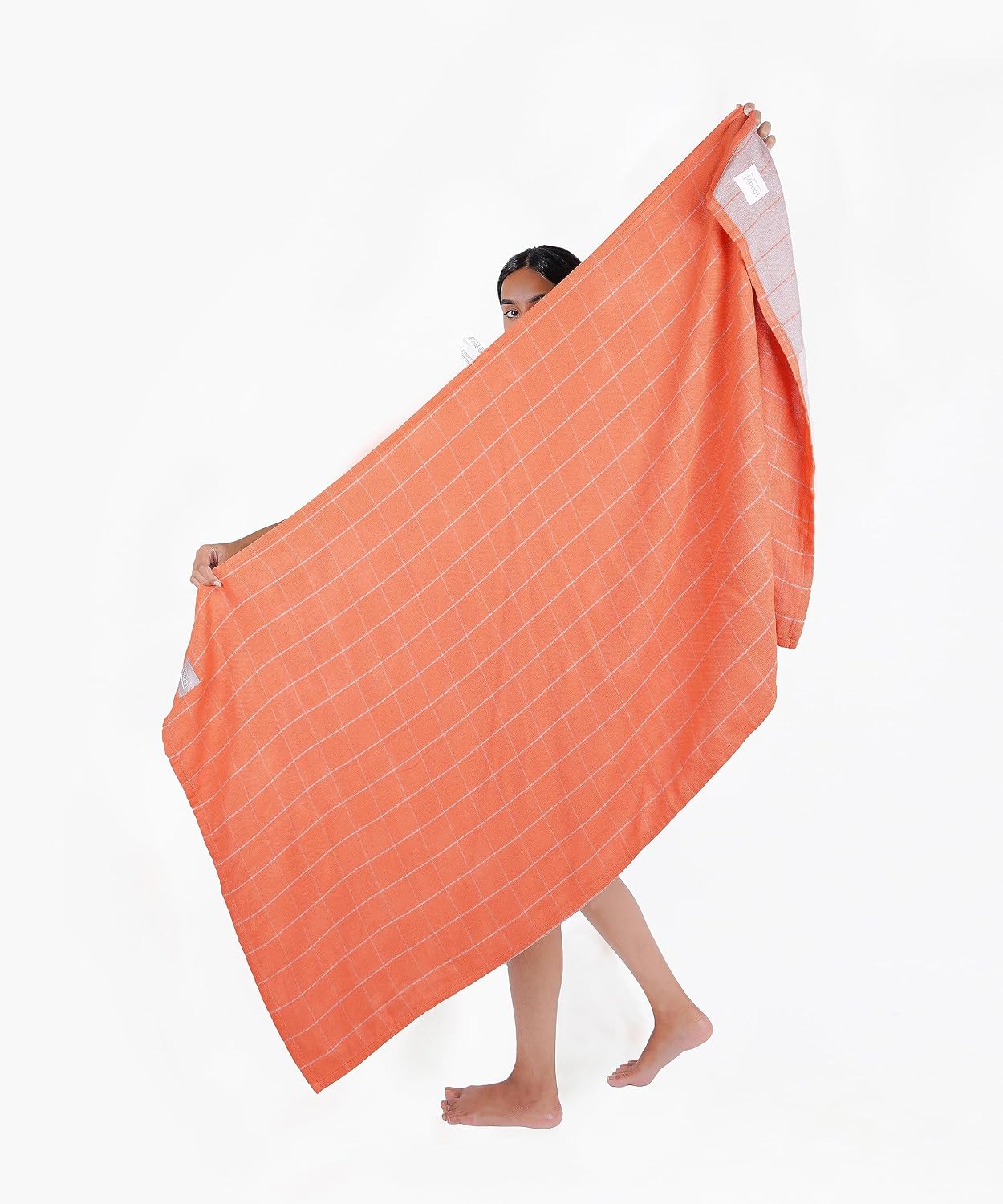 Doctor Towels, Banana Double Cloth Bath Towels 330 Gsm | Super Soft Towels For Sensitive Skin, Quick Dry Towels For Bath Large Size (Orange)